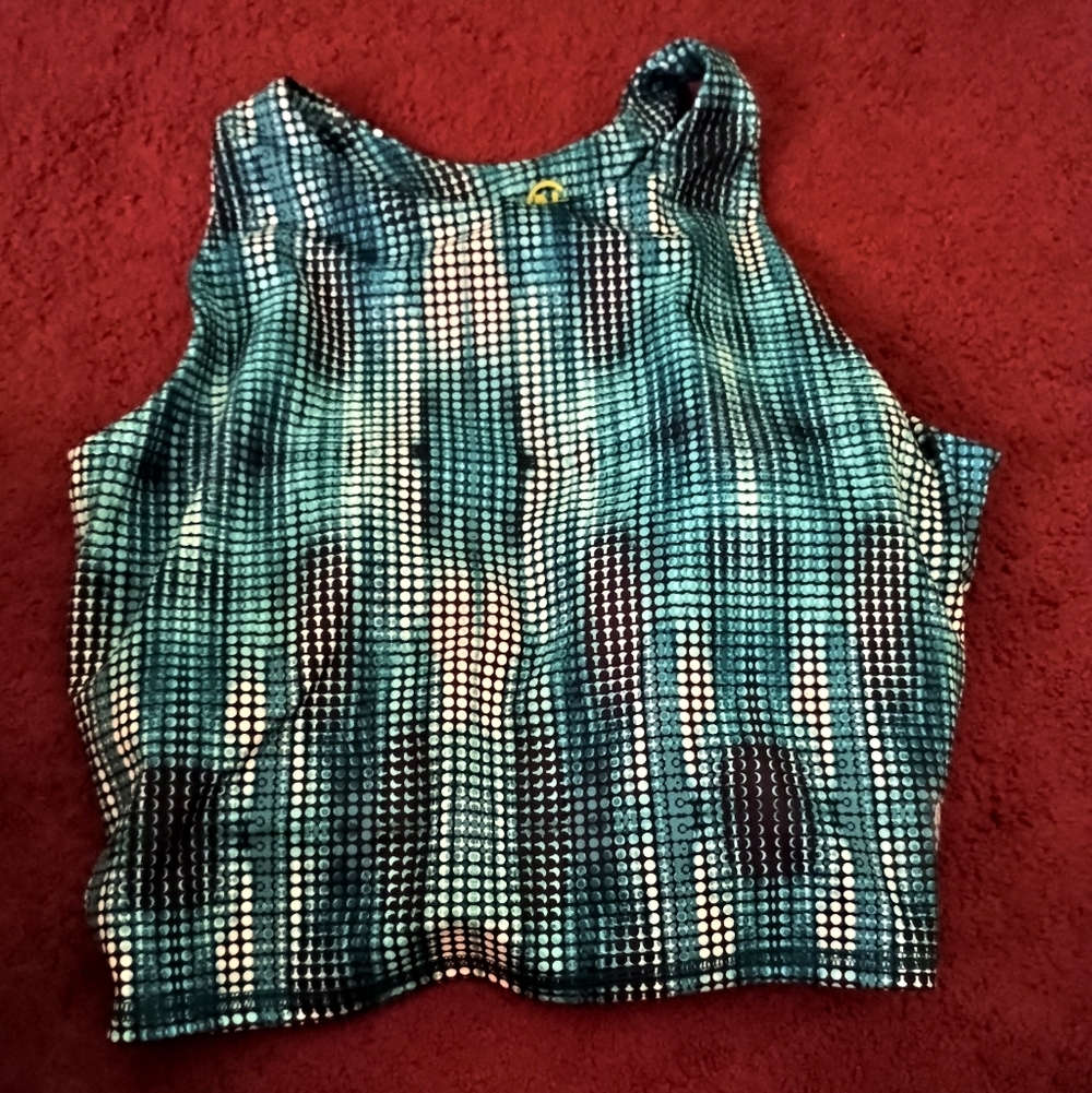 Nautica Green Sports Bra Crop Top (Green)